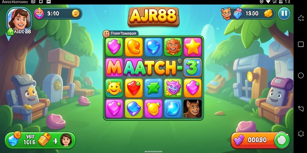 Tampilan gameplay AJR88 yang seru dan menantang.