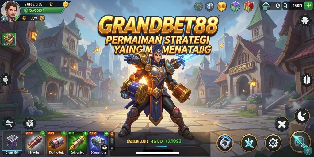 Tampilan gameplay strategis yang mendebarkan di GRANDBET88.
