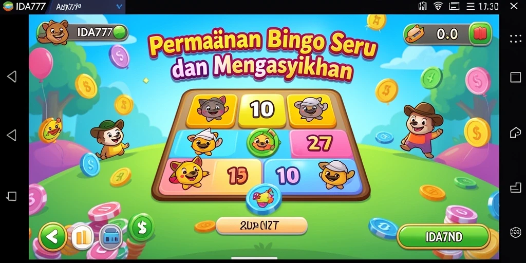 Screenshot IDA777 menampilkan gameplay Bingo yang menarik dan interaktif.