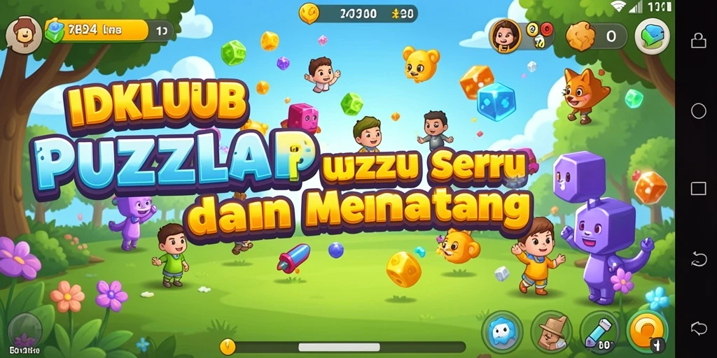 Tampilan gameplay menarik dari IDKLUB yang menampilkan berbagai puzzle.