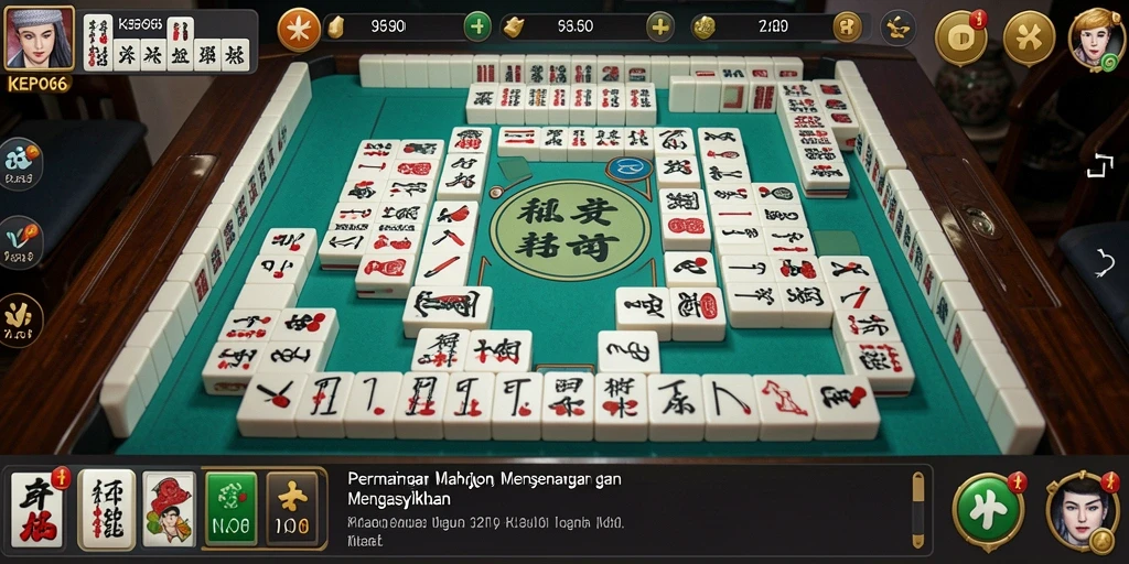 Screenshot dari gameplay KEPO66 yang menampilkan keseruan permainan Mahjong.