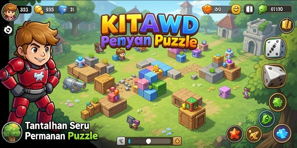 Tangkapan layar KITAWD menampilkan aksi gameplay puzzle yang mendebarkan.