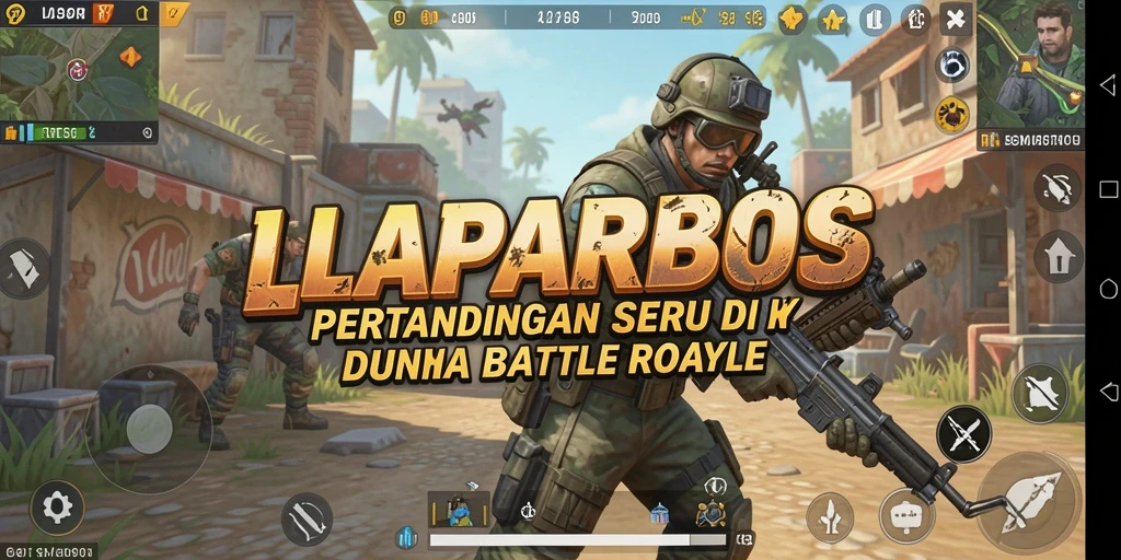 Tampilan menegangkan saat pertarungan di LAPARBOS Battle Royale.