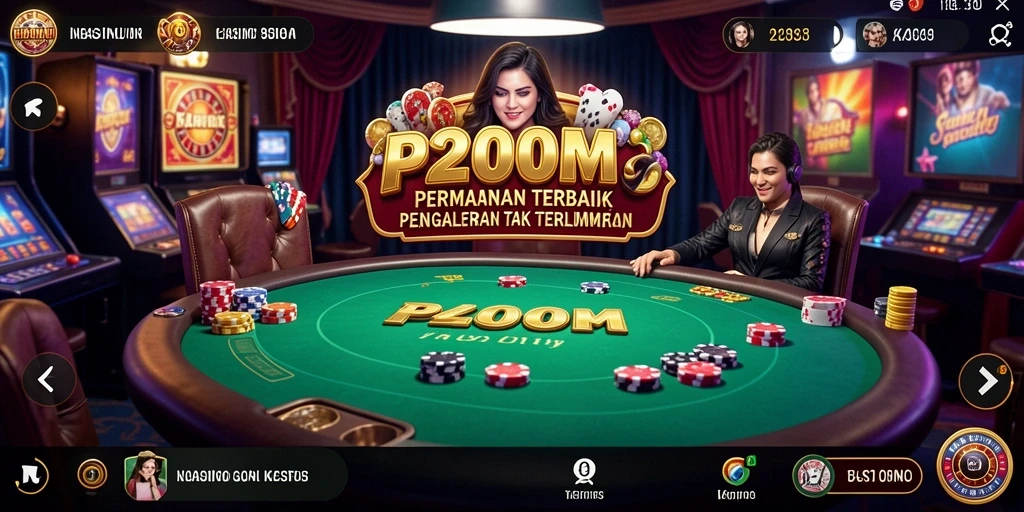 Tampilan gameplay P200M yang menegangkan dan mengasyikkan.