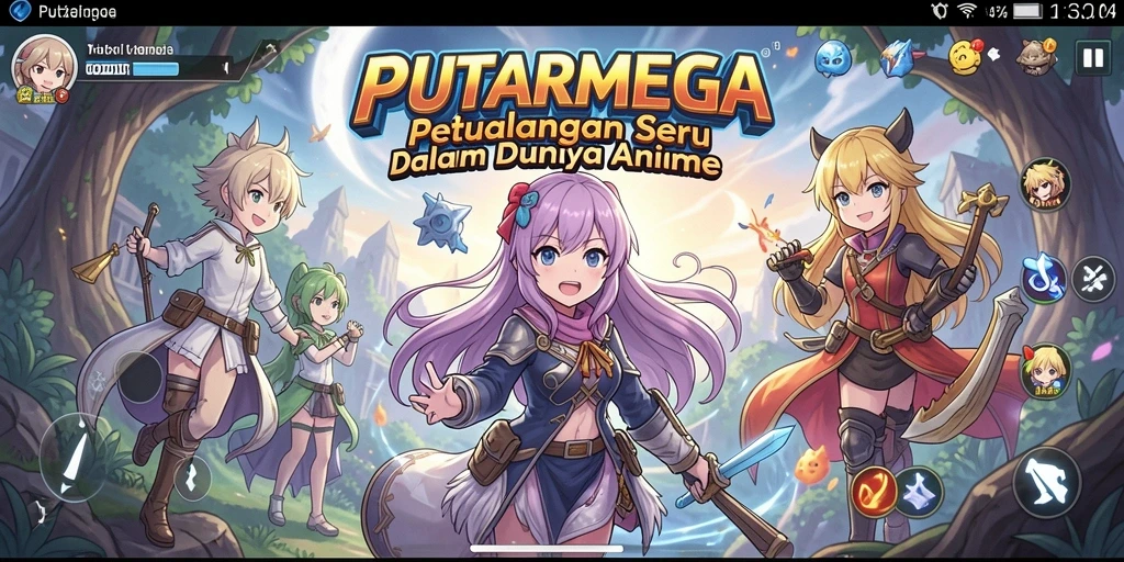 Menampilkan aksi seru dalam permainan Anime yang mengasyikkan.