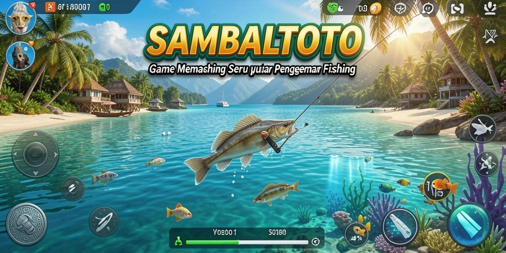 Tampilan gameplay <strong>SAMBALTOTO</strong> yang penuh aksi memancing.